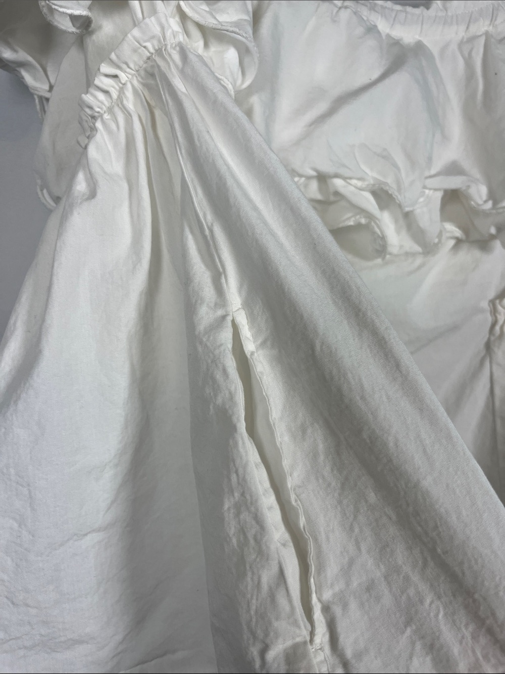 🛍️SALE🛍️Free people cotton poplin ruffle strapless top hidden pockets sz XS - Picture 3 of 5